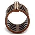 thumbnail image 1 of TK2697 - IP Coffee light Stainless Steel Ring with Top Grade Crystal in Light Coffee, 1 of 1