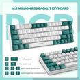 thumbnail image 6 of ZIYOULANG Wired Gaming Keyboard with RGB Backlight, Green/White, 6 of 8