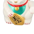 thumbnail image 4 of M Buder Gato de la Suerte Solar de 10.16 cm / 4 in con Brazo Móvil, Figura de la Fortuna Feng Shui para Decoración de Hogar y Coche, Diseño Elegante en Color Blanco MLY23056 1, 4 of 9