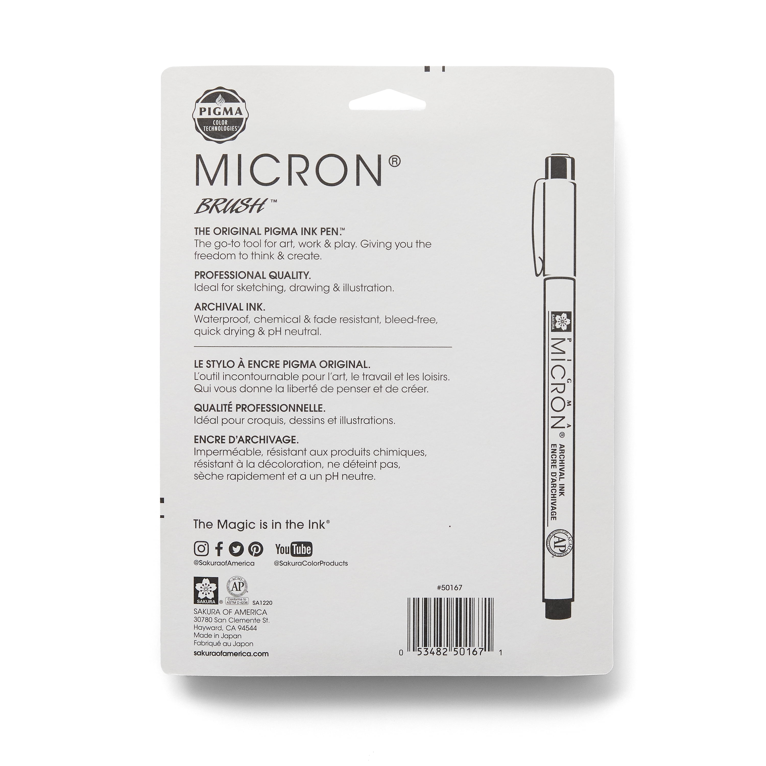 Micron Brush Gray Pens, 6 Packs: 8 ct. (48 total)