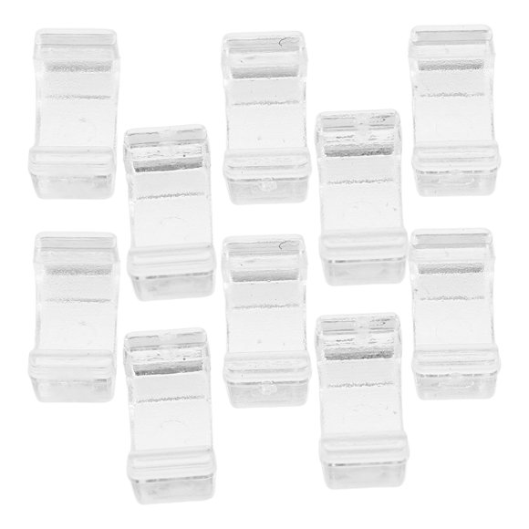 BEADCEST 100Ud Traslúcidos Clips De Plástico Para Cintas De Accesorios Transparentes Para DIY Y Uso En Casa