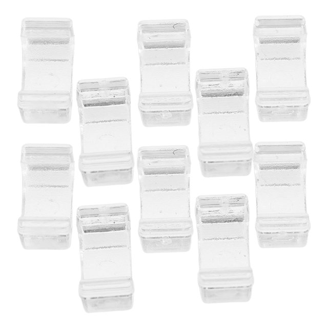 BEADCEST 100Ud Traslúcidos Clips De Plástico Para Cintas De Accesorios Transparentes Para DIY Y Uso En Casa