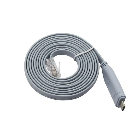 Cable de consola USB Cable de consola de chip FTDI macho USB macho a RJ45 macho para PC, portátiles, enrutadores y más (USB-C 6FT 1,8 m)