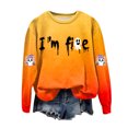 thumbnail image 7 of Duqingm Halloween Shirts for Women Long Sleeve Crewneck Casual Dressy Tops Funny Graphic Halloween Costumes Fall Fashion Outfits,S, 7 of 7