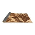thumbnail image 2 of Ahgly Company Indoor Round Abstract Orange Modern Area Rugs, 6' Round, 2 of 4