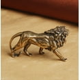 thumbnail image 4 of Brass Lion Figurine Solid Statue Animal Figurines Toys House Desktop Decoration, 4 of 4