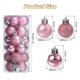 thumbnail image 2 of Bolas de Navidad Adornos 24Pcs Unique Bargains Adornos decorativos colgantes Rosa, 2 of 7