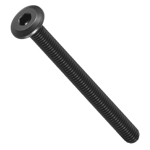 Flat Head Hex Socket Cap Screws Bolts(M6-1x65) 10Pcs, 304 Stainless Steel Hex Socket Furniture Bolts Countersunk Screws - for Furniture Woodworking Project, Black