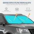 thumbnail image 3 of Goofa Aqua Pattern 2 Piece Car Windshield Sun Shade Foldable | Front Windshield Shade for Sun, Heat and UV Rays | Sunshade for Car Front Window-Small, 3 of 7
