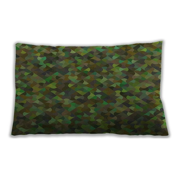 Ahgly Company Indoor Rectangular Contemporary Lumbar Throw Pillow, 13 inch by 19 inch