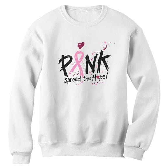 Tstars Womens Breast Cancer Awareness Shirts Spread the Hope Pink Ribbon Cancer Support Ribbon Cancer Awareness Apparel for Women Sweatshirt