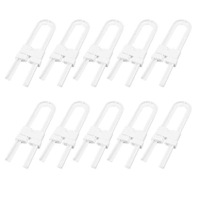 10 unids U en forma de cerraduras de seguridad Cerraduras de gabinete deslizante Cerraduras de seguridad para niños Regalo
