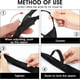 thumbnail image 3 of Paquete de 2 corbatas negras con clip para niños, uniformes sólidos preatados ajustables para boda, graduación JM, 3 of 5