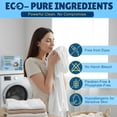 thumbnail image 2 of Eco-Friendly Laundry Detergent Sheets, 200 Loads (100 Sheets) Fresh Scent, Compact travel laundry sheets, Plastic-Free detergent sheet, Concentrated Laundry Solution for Hot & Cold Cycle, 2 of 5