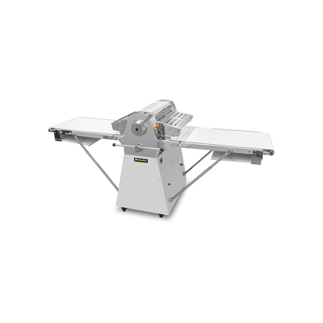 Laminadora de Masa de Piso Rhino, Bandas Reversibles, Laminado Preciso y Uniforme, Apertura de Rodillo 0–40 mm, Ancho de Banda 50 cm, Potencia 550 W, Pedal y Palanca, Uso Industrial, LAMBA-274P