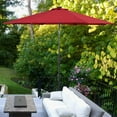 thumbnail image 3 of Costway 10ft Solar Lights Patio Umbrella Outdoor W/ 36 LBS Steel Umbrella Stand, 3 of 10