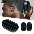 thumbnail image 3 of Cepillo para cabello rizado y esponja para cabello afro con mango de goma cómodo, lavable para definir los rizos., 3 of 5