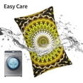 thumbnail image 6 of Salouo Yellow Mandala Pattern Pillow Cases,1PC Pillow Covers with Envelope Closure Decorative Pillow Case for Bed Couch,Pillows Not Included-14"x20", 6 of 6