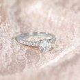 thumbnail image 4 of Anillo de compromiso original Pandora de plata de ley 925 y circonitas., 4 of 5