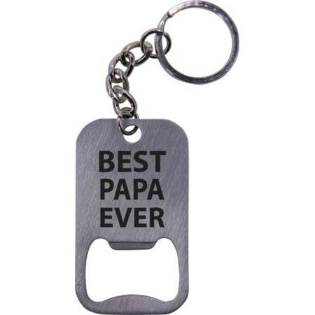 Best Papa Ever Bottle Opener Stainless Steel Key (Best Part Of Florida Keys)