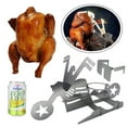 thumbnail image 1 of LNGOOR Support de Poulet pour Bière, Support de Poulet Portable pour Moto, Rôtissoire en Acier Inoxydable pour Bière et Poulet, Support de Poulet pour Grill, 1 of 7