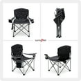 thumbnail image 7 of Sunnyfeel Portable Outdoor Large Capacity Camping Chair for Adults, Sturdy and Durable, Oxford Cloth, Black, 7 of 7