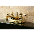 thumbnail image 3 of Kingston Brass KB602AL Restoration 4 in. Centerset Bathroom Faucet, Polished Brass, 3 of 4