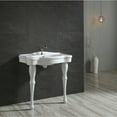 thumbnail image 4 of Kingston Brass VPB5321 Imperial 32" Ceramic Console Sink with Ceramic Legs (1-Hole), White, 4 of 8