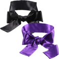 thumbnail image 1 of 2 Pack Sleeping Mask Satin Eye Mask Blindfold, 150 cm, 1 of 5