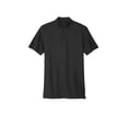 thumbnail image 3 of MERCER+METTLE Unisex Stretch Pique Henley | Moisture Wicking Polo for Men & Women, Casual Lightweight Henley for Work - Deep Black XL, 3 of 4