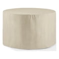 thumbnail image 1 of Afuera Living Table à Manger d'Extérieur Ronde Traditionnelle en Vinyle, Couleur Beige, 1 of 6