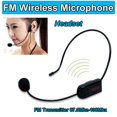 thumbnail image 2 of EIGTHTAIL FM Wireless Microphone Headset Megaphone Radio Mic for Loudspeaker Audio Equipment, 2 of 10