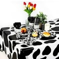 thumbnail image 4 of 91Pcs Cow Birthday Party Supplies - Farm Cow Print Birthday Party Tableware Includes Party Plates, Napkins, Tableware and Tablecloth for Cow Farm Theme Birthday Parties Decorations, 4 of 8