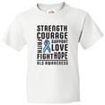 thumbnail image 3 of Inktastic ALS Awareness Strength Courage Support Youth T-Shirt, 3 of 5