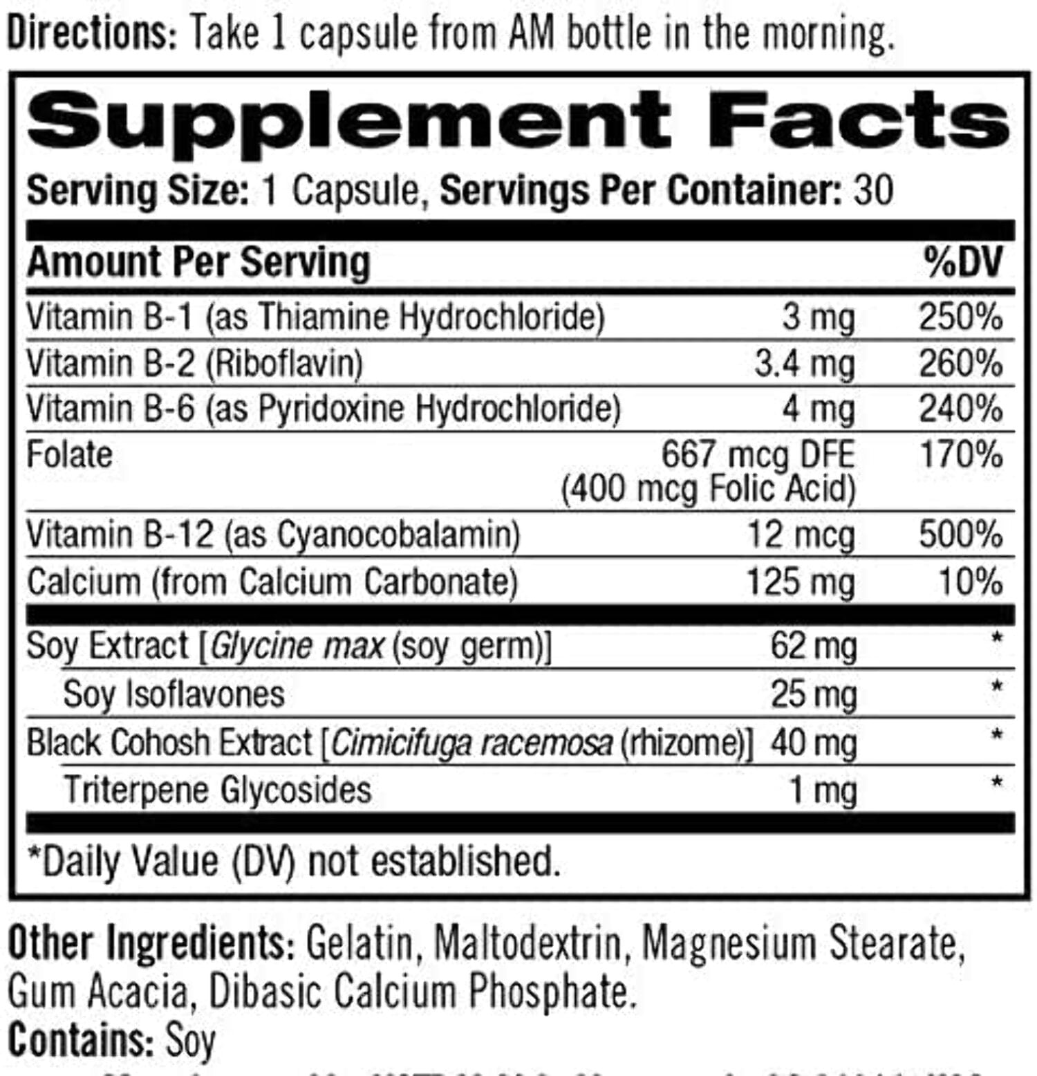 Natrol Complete Balance For Menopause AM&PM Capsules, 30 Ct