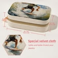 thumbnail image 5 of Surf Velvet Necklace Holder: Portable Travel Organizer Box with Removable Compartment - Great Gift for Any Occasion, 5 of 7