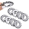 thumbnail image 2 of Bgsha 8pcs HSS M1 Diameter 22mm PA20° 20 Degree #1-8 Involute Gear Cutters Set New, 2 of 8