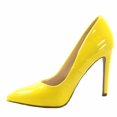 thumbnail image 2 of Scheme Women's Classic Slip On Pointy Toe Stiletto High Heel Pumps Shoes ( Yellow, 10 ), 2 of 2