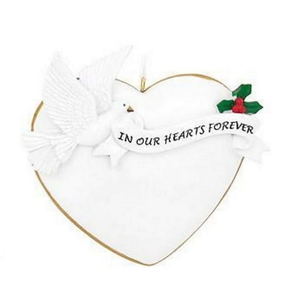 In Our Hearts Forever Dove Ornament