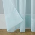 thumbnail image 6 of Mainstays Marjorie Sheer Voile Rod Pocket Single Curtain Panel, 1 Panel, Teal, 59"W x 84"L, 6 of 9