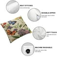 thumbnail image 4 of Nawypu Set of 2 Outdoor Patio Throw Pillow Covers Spring Summer Garden Flowers Farmhouse Décor Outside Furniture Bench Chair Decorative Cushion Cases for Swing Deep Seat Bed Couch Sofa White, 4 of 6