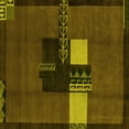 thumbnail image 1 of Ahgly Company Indoor Square Abstract Yellow Modern Area Rugs, 8' Square, 1 of 4