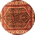 thumbnail image 1 of Ahgly Company Indoor Round Persian Orange Traditional Area Rugs, 4' Round, 1 of 1