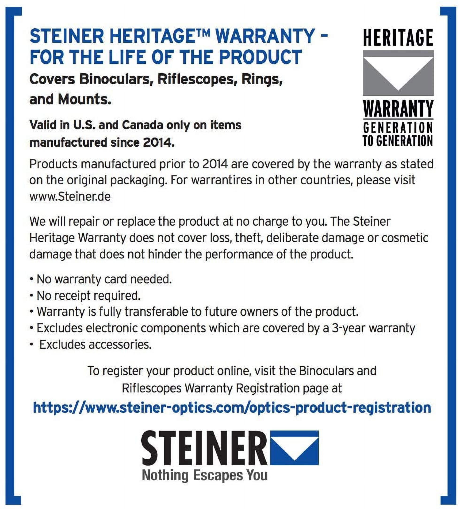 Steiner 10x42 Predator Laser Rangefinder (LRF) Binocular