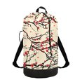 thumbnail image 1 of Mochila con Correas para Hombros y Bolsa de Lavandería de Flor de Cerezo Japonesa Organizador de Ropa Sucia de Margarita Extra Grande de Alta Resistencia - 70 characters, 1 of 3