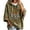 Army Green, variant on longantii Women's I'm Ready for The BER Months Hoodie, 3/4 Sleeve Hooded Sweatshirt, Festive Thanksgiving Print Pullover Top, Relaxed Fit Women's Hoodie