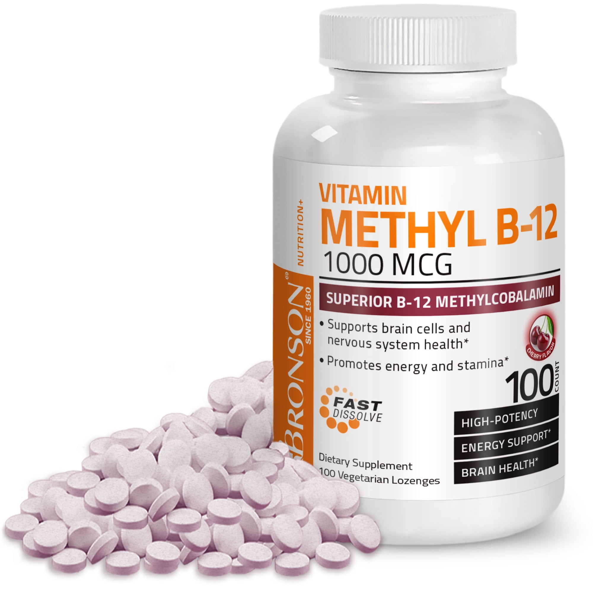 Bronson Quick Release Vitamin B12 1000 mcg, 100 Tablets