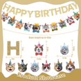 thumbnail image 2 of Banner de cumpleaños KINGZONE para fiesta de gatos, decoraciones para niños, 2 of 7