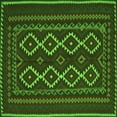 thumbnail image 1 of Ahgly Company Indoor Square Southwestern Green Country Area Rugs, 8' Square, 1 of 1