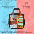 LOKASS 16L Insulated Lunch Box, Expandable Double Deck Cooler